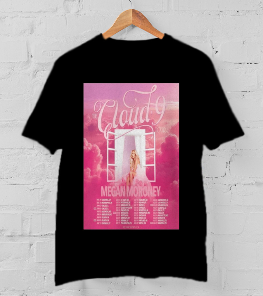 The Cloud 9 Tour Megan Moroney Chicago June 02 2026 T-Shirt