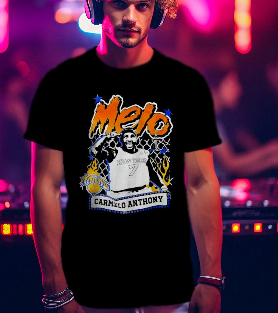 Melo Carmelo Anthony New York Knicks Basketball Star T-Shirt