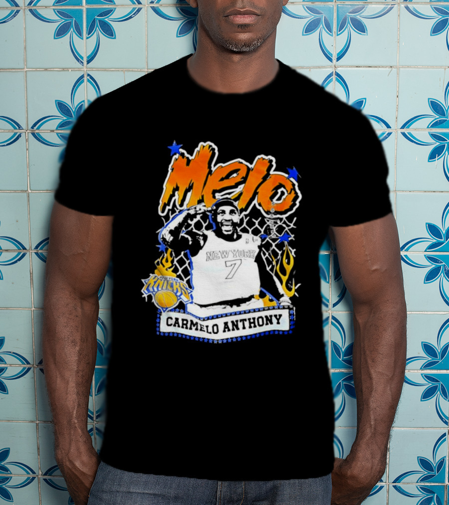 Melo Carmelo Anthony New York Knicks Basketball Star T-Shirt
