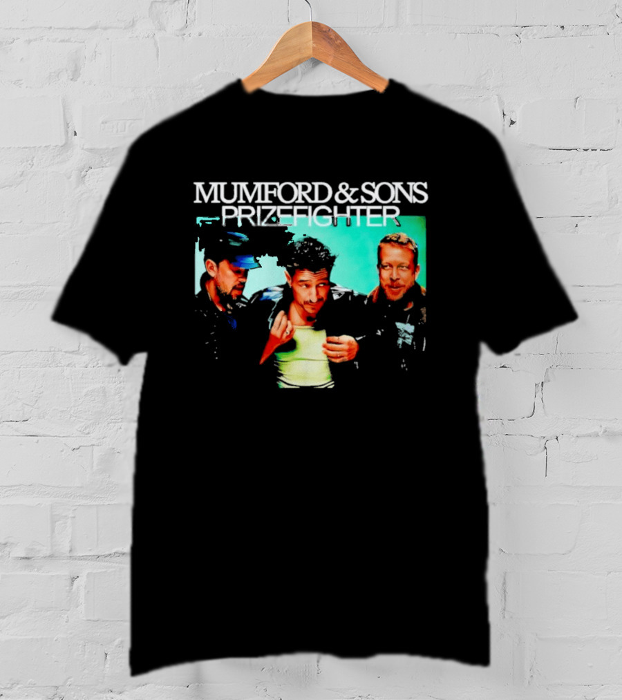 Mumford And Sons Prizefighter North America Tour 2026 City Dates Washed Vintage Band Merch T-Shirt