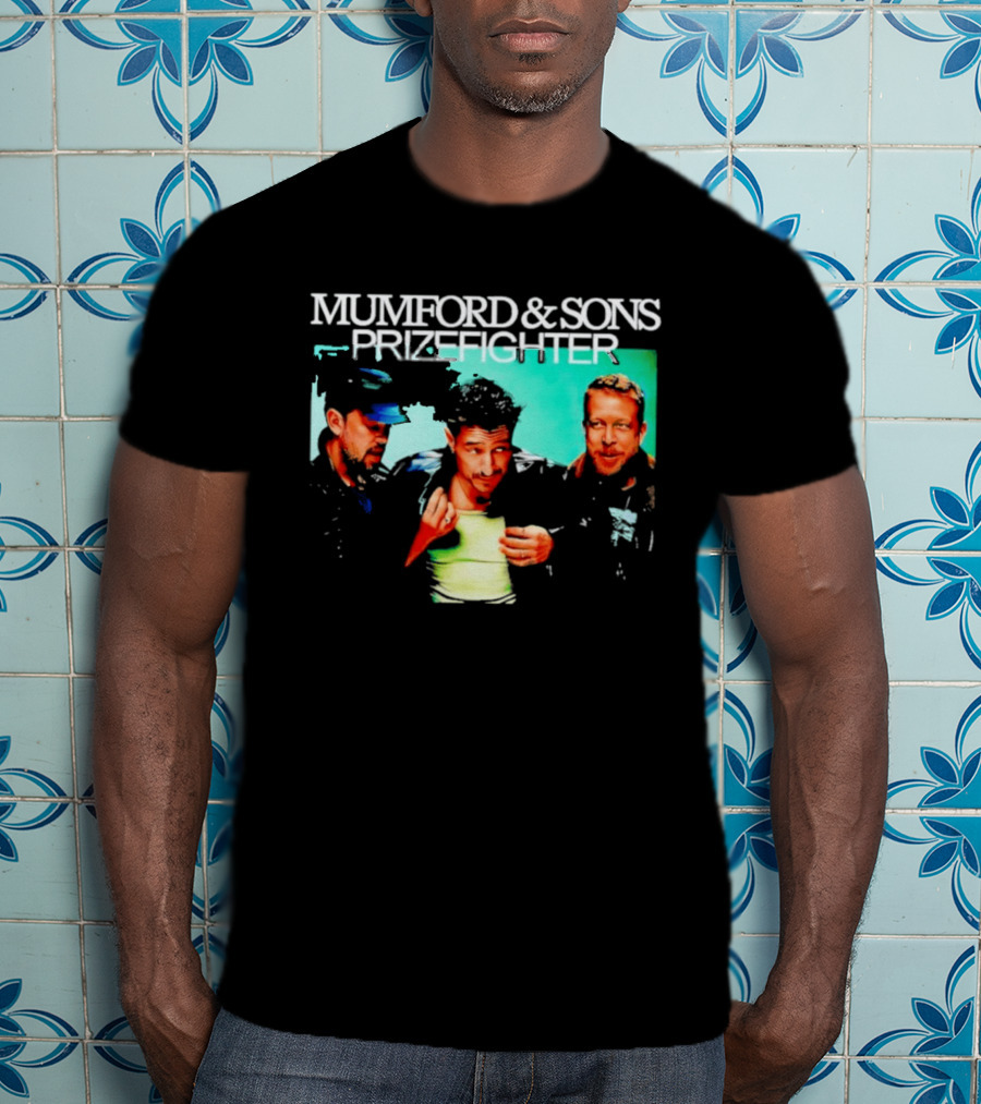 Mumford And Sons Prizefighter North America Tour 2026 City Dates Washed Vintage Band Merch T-Shirt