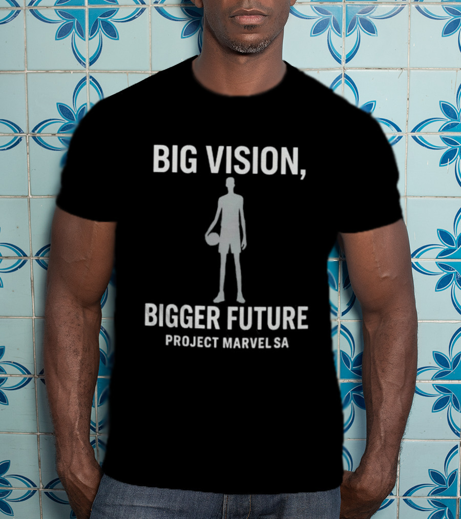 Victor Wembanyama Big Vision Bigger Future Project Marvel SA T-Shirt