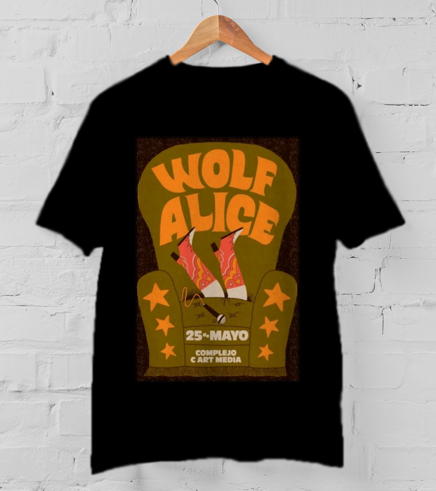 Wolf Alice Complejo C Art Media 25 De Mayo 2026 T-Shirt