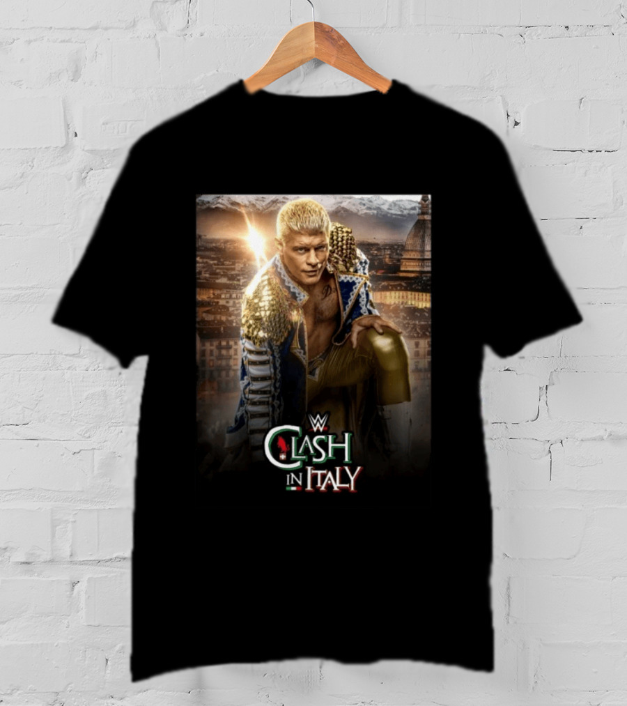 WWE Clash In Italy Turin 2023 Event Featuring Wrestling Star T-Shirt
