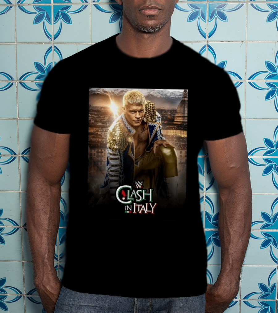 WWE Clash In Italy Turin 2023 Event Featuring Wrestling Star T-Shirt