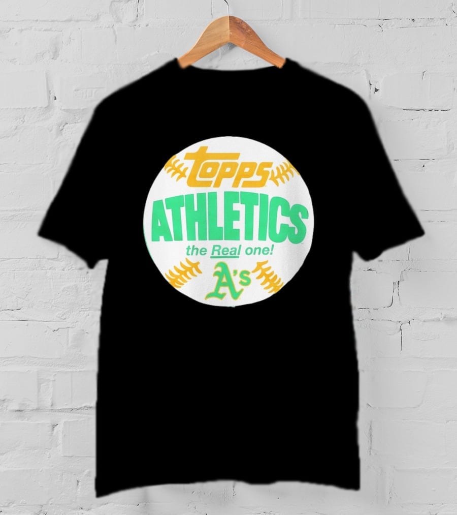 Topps Athletics The Real One A's Baseball T-Shirt