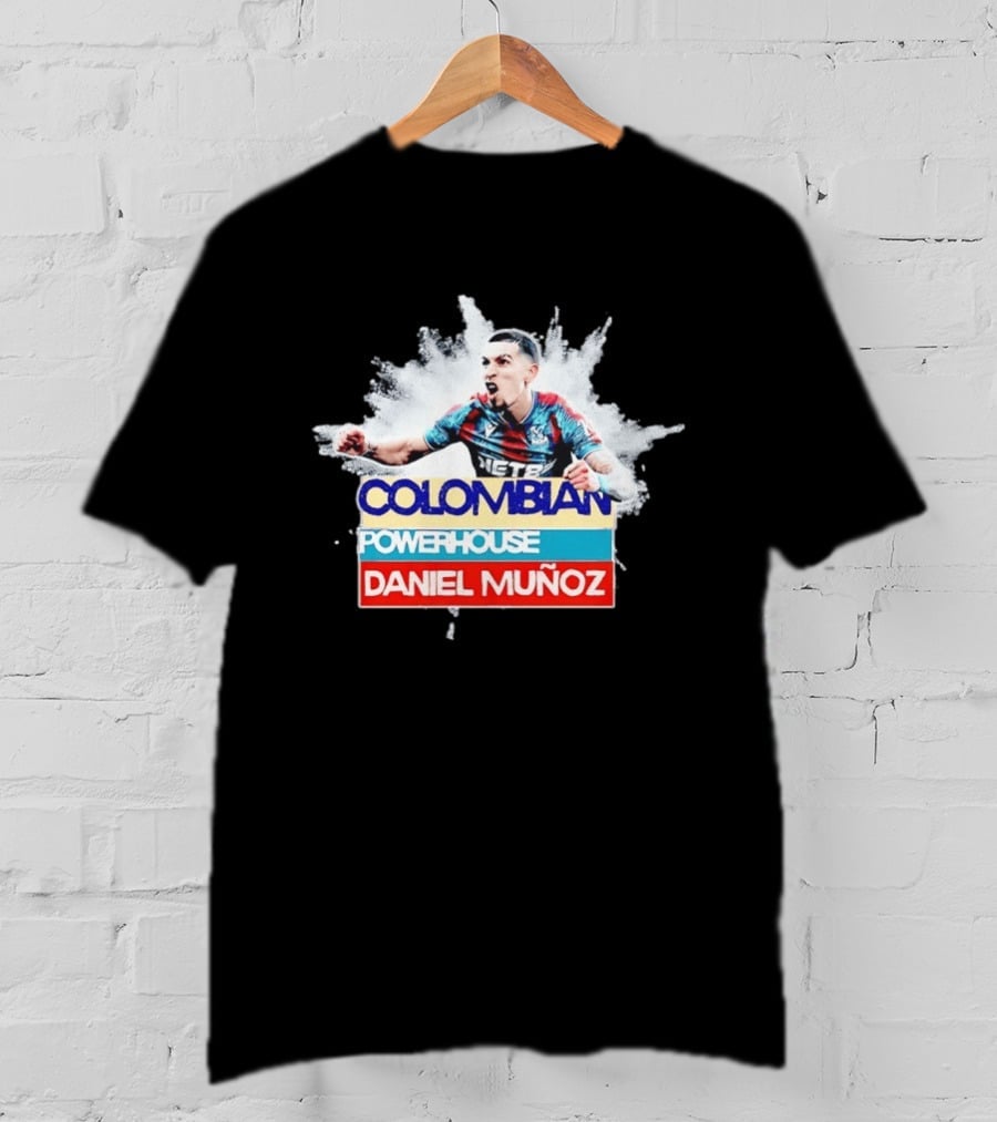 Colombian Powerhouse Daniel Muñoz Crystal Palace Premier League T-Shirt