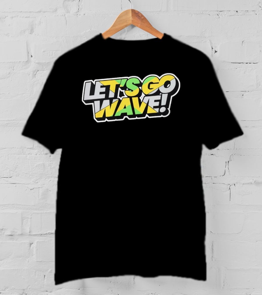 Jamaica Kingston Montego Bay Ocho Rios Port Antonio Spanish Town Let's Go Wave T-Shirt
