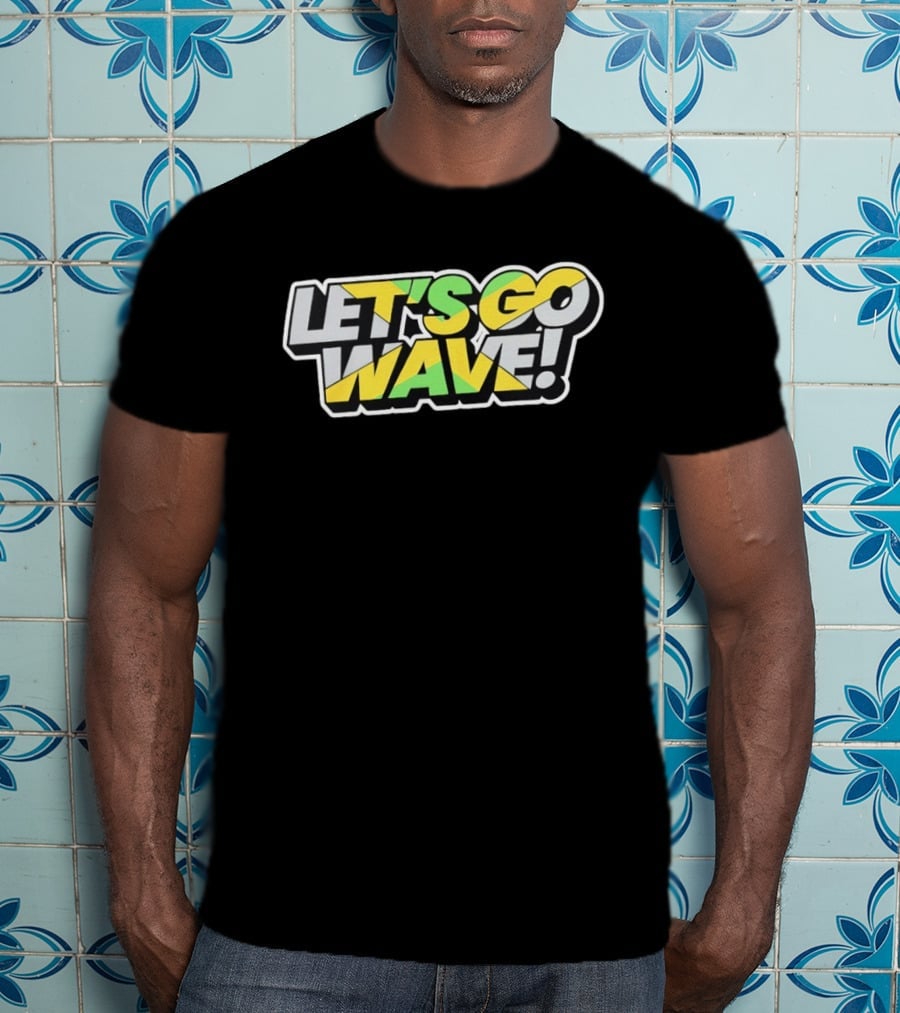 Jamaica Kingston Montego Bay Ocho Rios Port Antonio Spanish Town Let's Go Wave T-Shirt