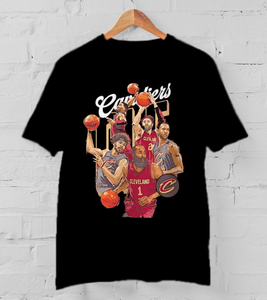 Cleveland Cavaliers James Harden Darius Garland Donovan Mitchell Basketball Players T-Shirt