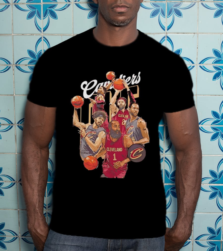 Cleveland Cavaliers James Harden Darius Garland Donovan Mitchell Basketball Players T-Shirt