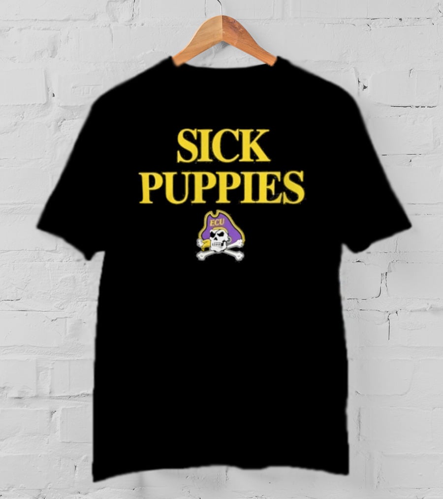East Carolina Pirates ECU Sick Puppies Baseball 2026 T-Shirt