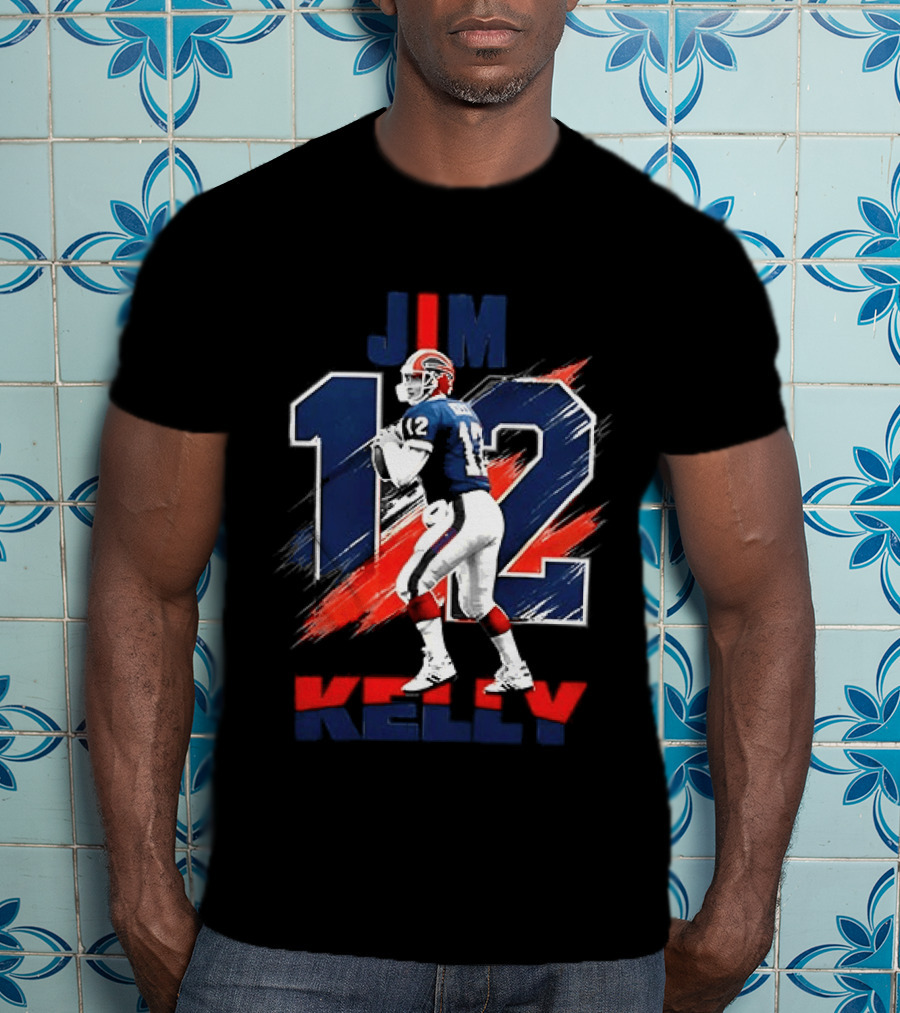 Jim Kelly 12 Buffalo Bills Football Player T-Shirt