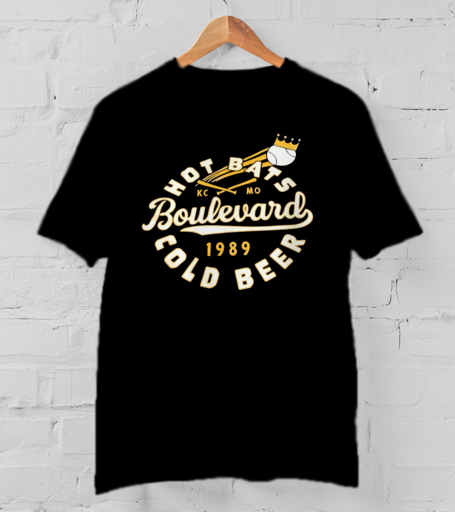 Kansas City Royals Boulevard Hot Bats KC MO Cold Beer 1989 T-Shirt