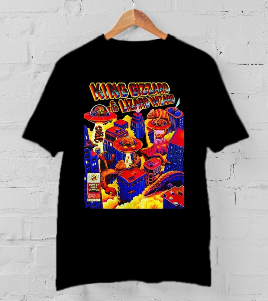 King Gizzard & The Lizard Wizard Forest Hills Stadium Sold Out Giant Monsters City Tour 2026 T-Shirt