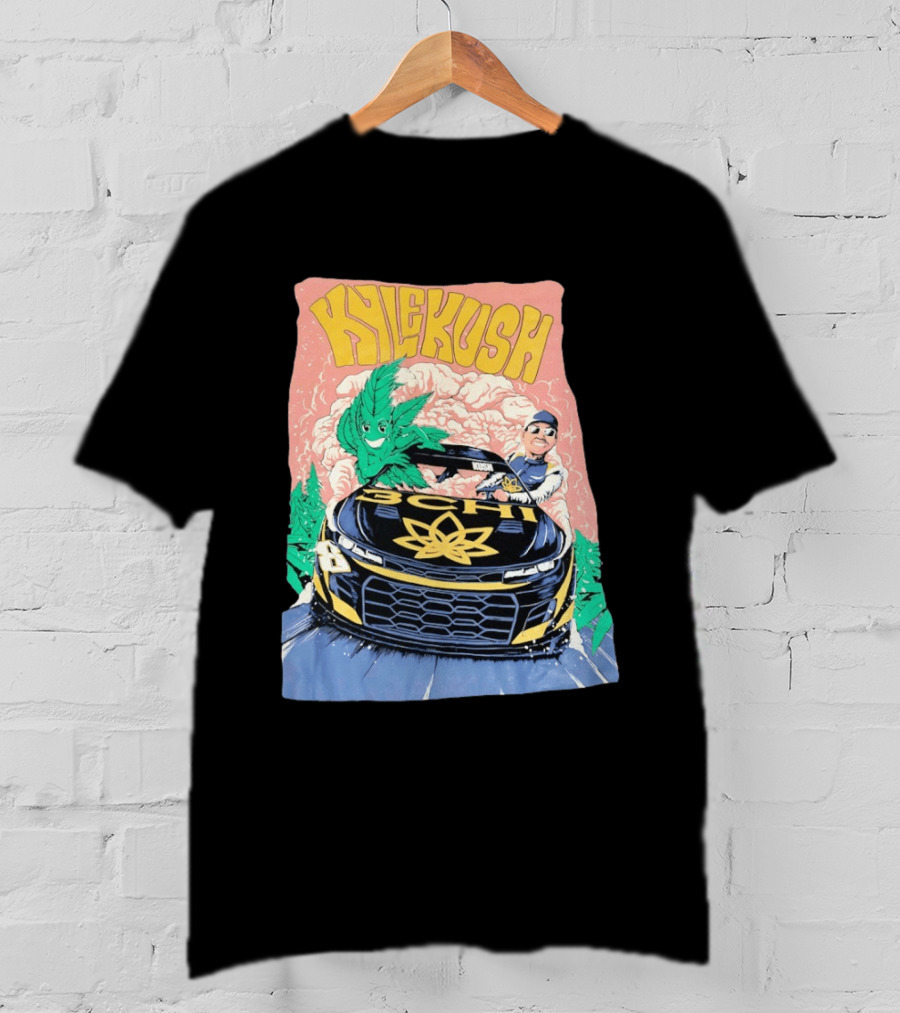 Kyle Kush NASCAR 8 3CHI Racing Car Cannabis T-Shirt