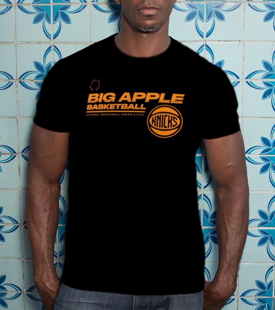 Big Apple Basketball New York Knicks National Basketball Association T-Shirt