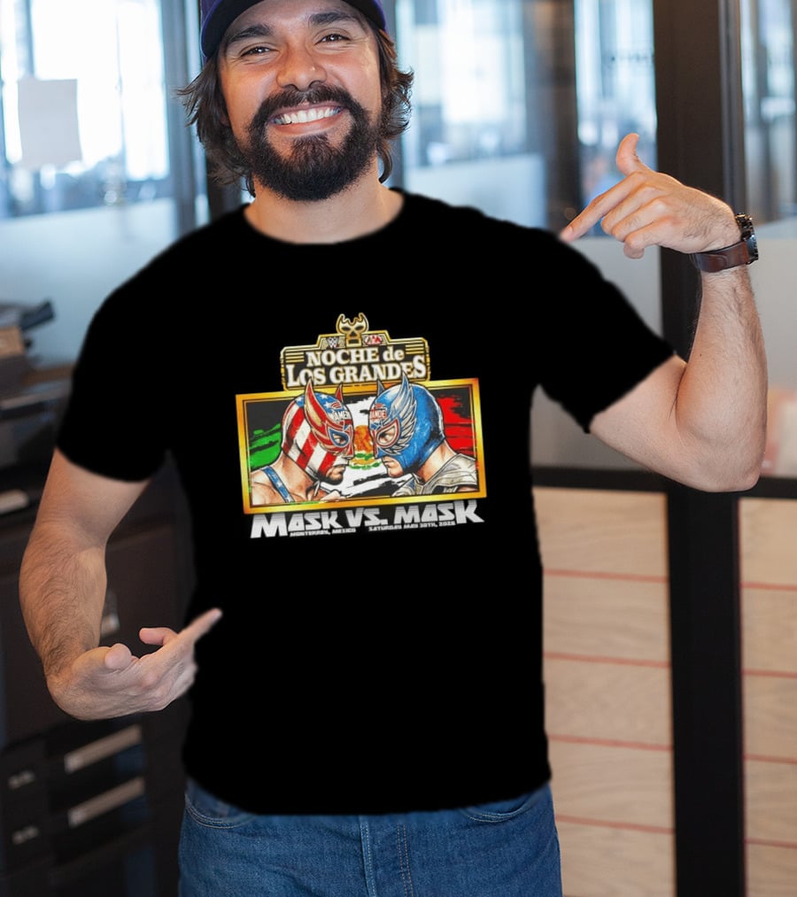 WWE Noche De Los Grandes Mask Vs Mask Monterrey Mexico Saturday May 30 2026 T-Shirt