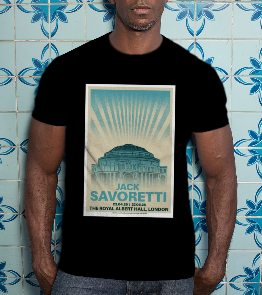 Jack Savoretti The Royal Albert Hall London Tour 23.04.26 27.05.26 T-Shirt