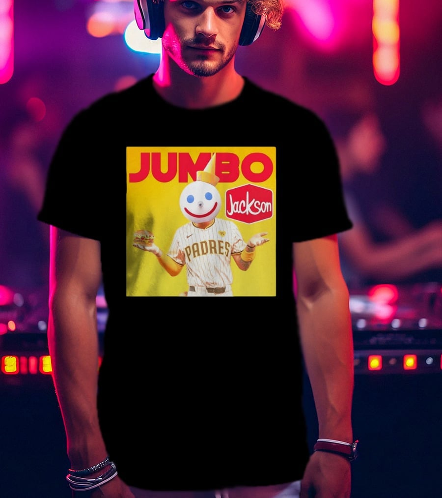 San Diego Padres MLB Jumbo Jack Jackson Collaboration T-Shirt