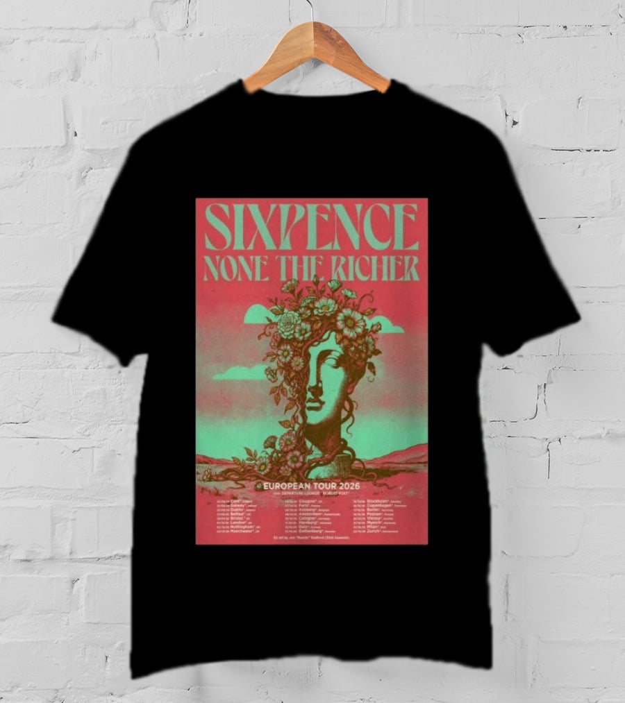 Sixpence None The Richer European Tour 2026 London Frankfurt Paris Dates T-Shirt