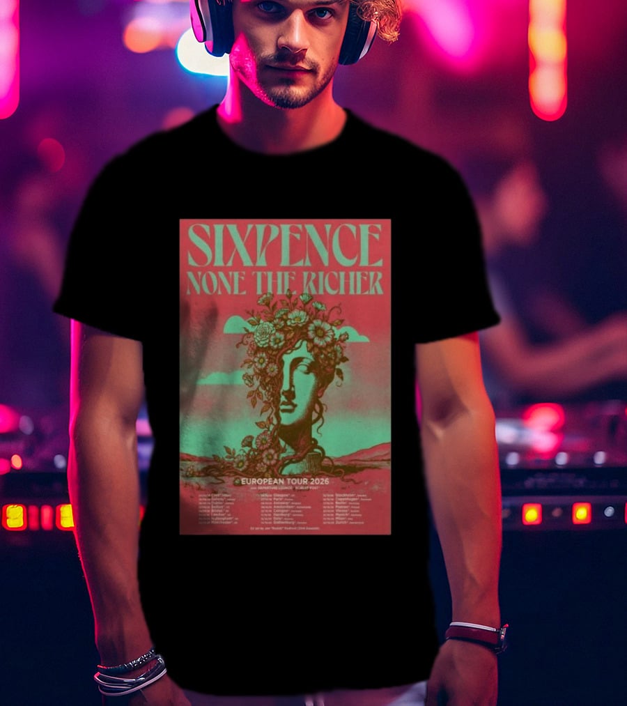 Sixpence None The Richer European Tour 2026 London Frankfurt Paris Dates T-Shirt