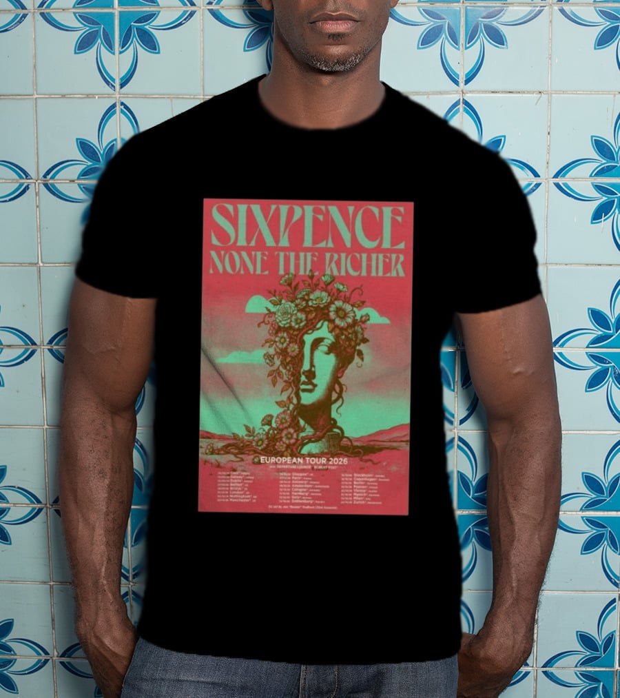 Sixpence None The Richer European Tour 2026 London Frankfurt Paris Dates T-Shirt