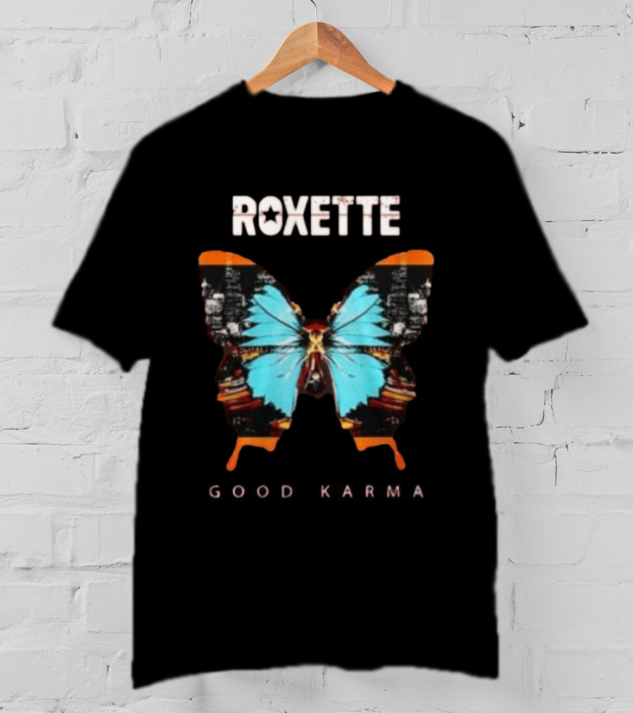 Original Roxette 40th Anniversary Tour Butterfly T-Shirt