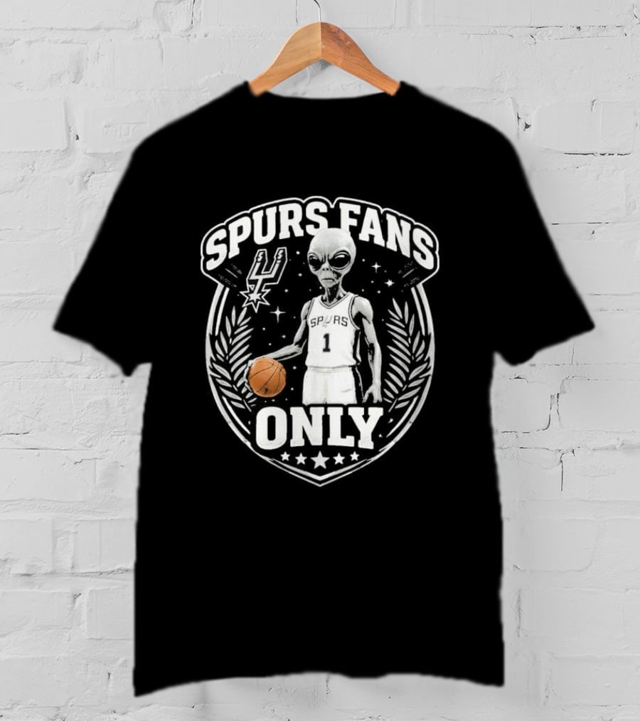 Spurs Fans Only Alien Basketball San Antonio 2026 T-Shirt