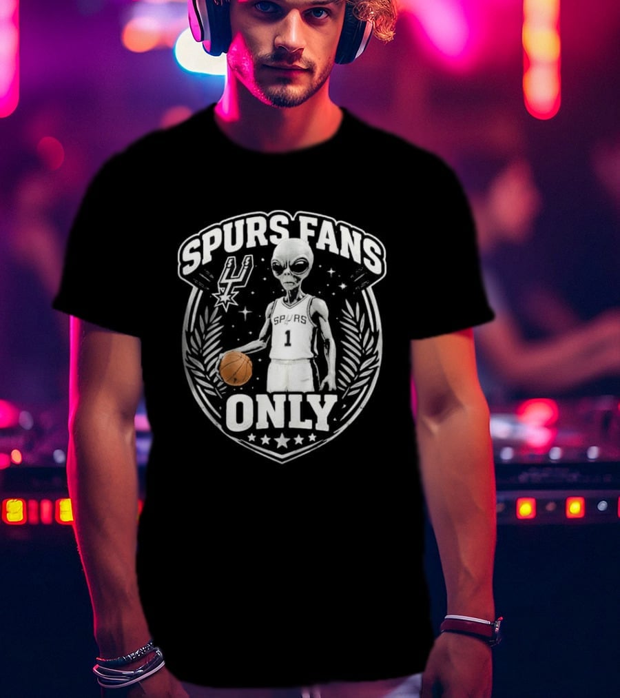 Spurs Fans Only Alien Basketball San Antonio 2026 T-Shirt