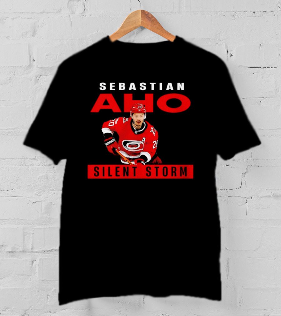 Sebastian Aho Carolina Hurricanes Silent Storm NHL T-Shirt