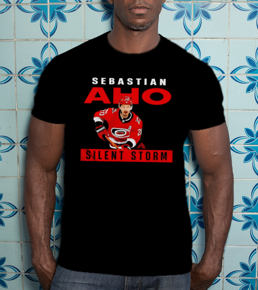 Sebastian Aho Carolina Hurricanes Silent Storm NHL T-Shirt
