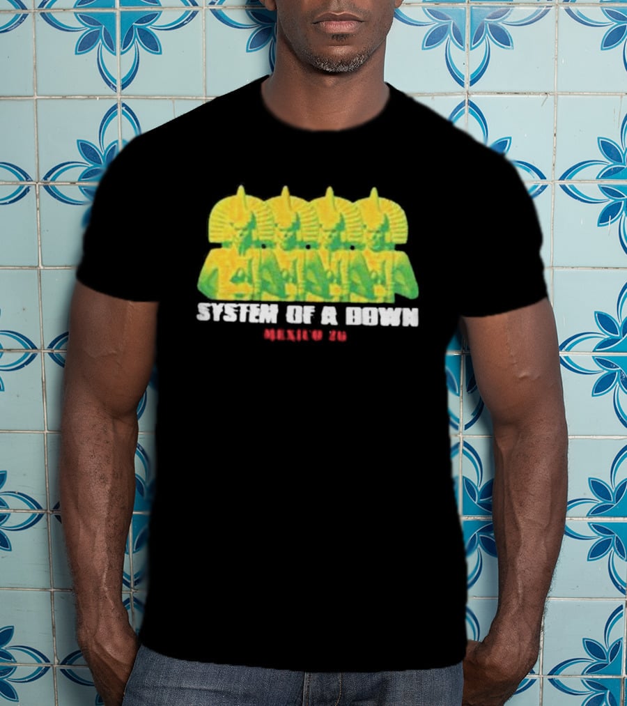 Original System Of A Down Pharaohs CDMX Mexico 2026 Event Estadio GNP Seguros May 27 28 T-Shirt