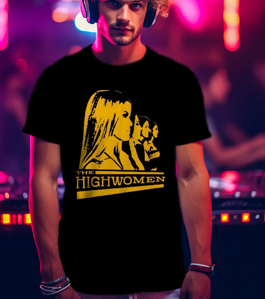 The Highwomen 2026 Group Profile Logo In Bold Yellow T-Shirt