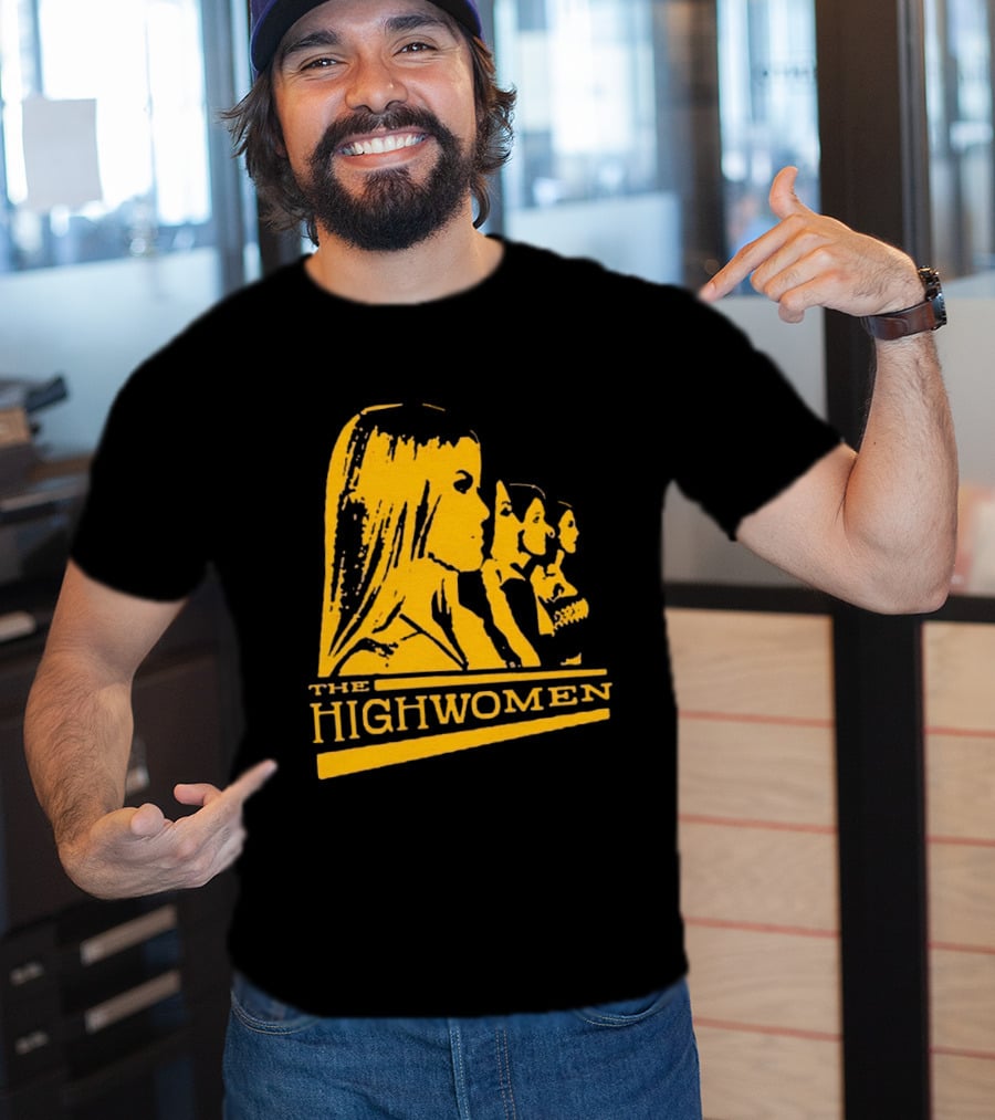 The Highwomen 2026 Group Profile Logo In Bold Yellow T-Shirt
