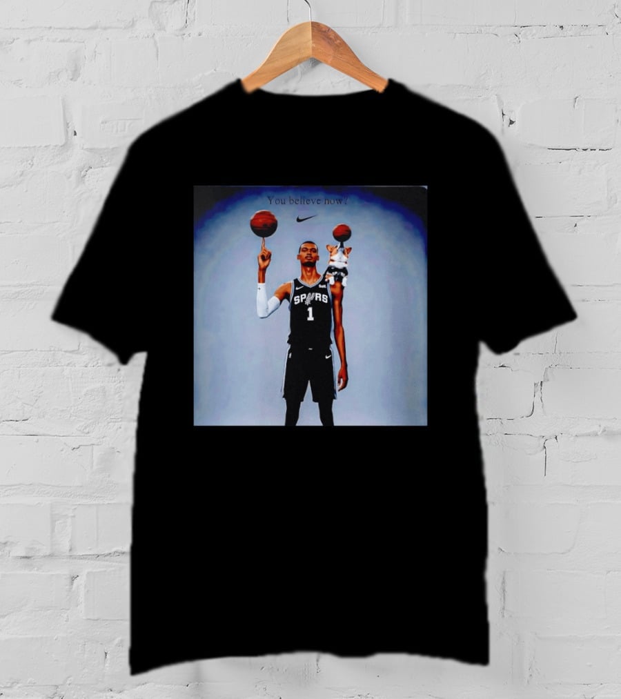 Victor Wembanyama NBA San Antonio Spurs Corgi You Believe Now T-Shirt