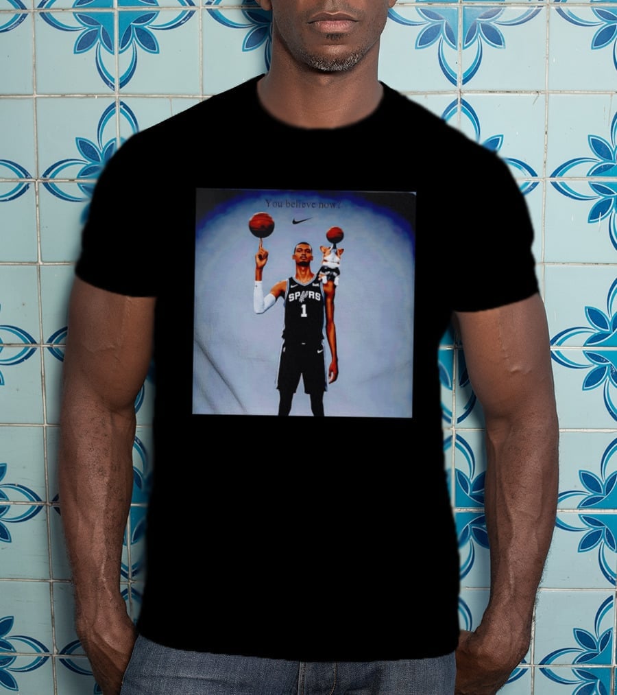 Victor Wembanyama NBA San Antonio Spurs Corgi You Believe Now T-Shirt