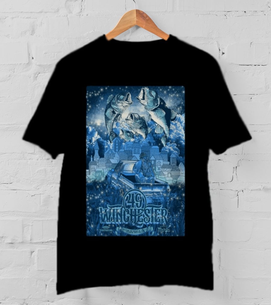 49 Winchester Concert June 02 2026 Wilmington NC Marfa T-Shirt
