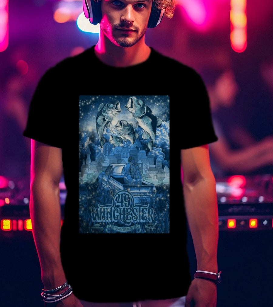 49 Winchester Concert June 02 2026 Wilmington NC Marfa T-Shirt