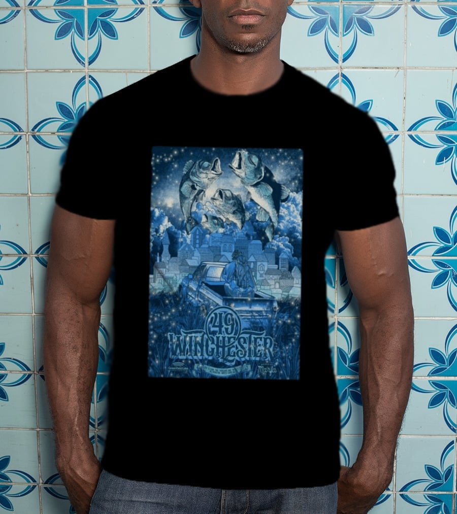 49 Winchester Concert June 02 2026 Wilmington NC Marfa T-Shirt