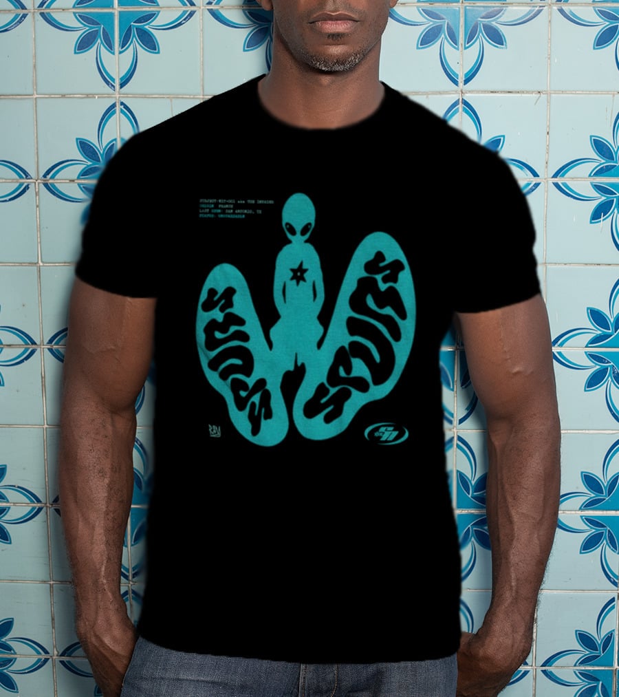 Alien Victor Wembanyama San Antonio Spurs Basketball UFO Subject Aka The Invader 2026 T-Shirt