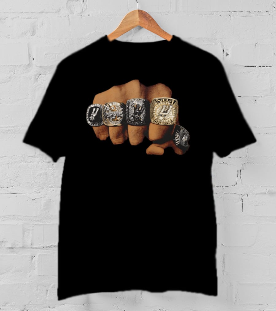 Five Rings NBA Champions San Antonio Spurs Basketball 2026 T-Shirt