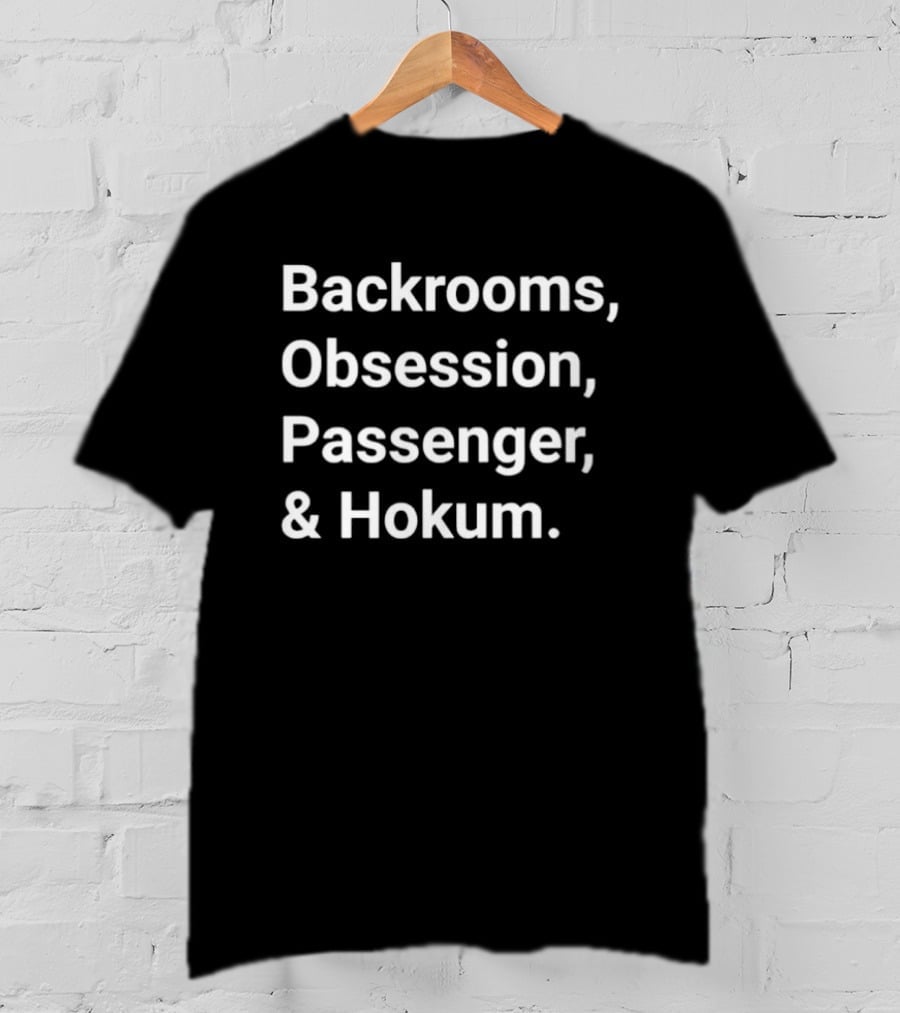 Backrooms Obsession Passenger Hokum Horror Film T-Shirt