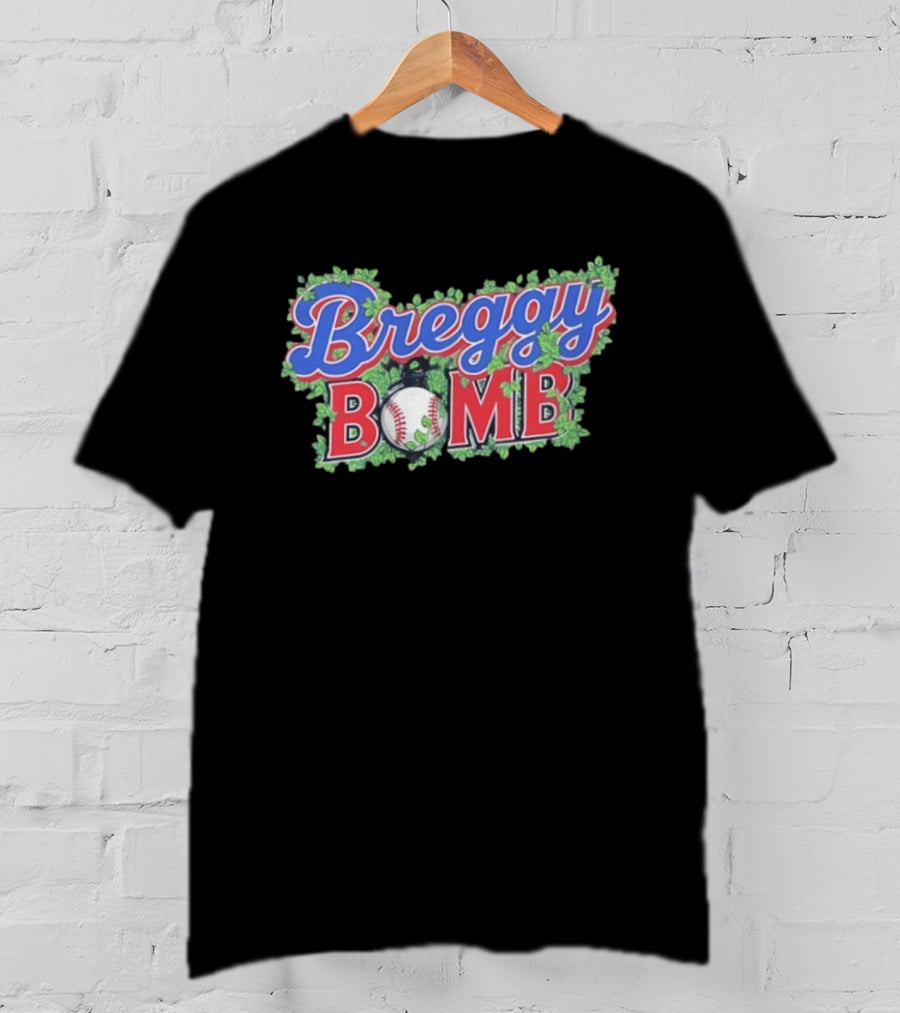 Breggy Bomb Baseball Clover Leaf Chicago T-Shirt