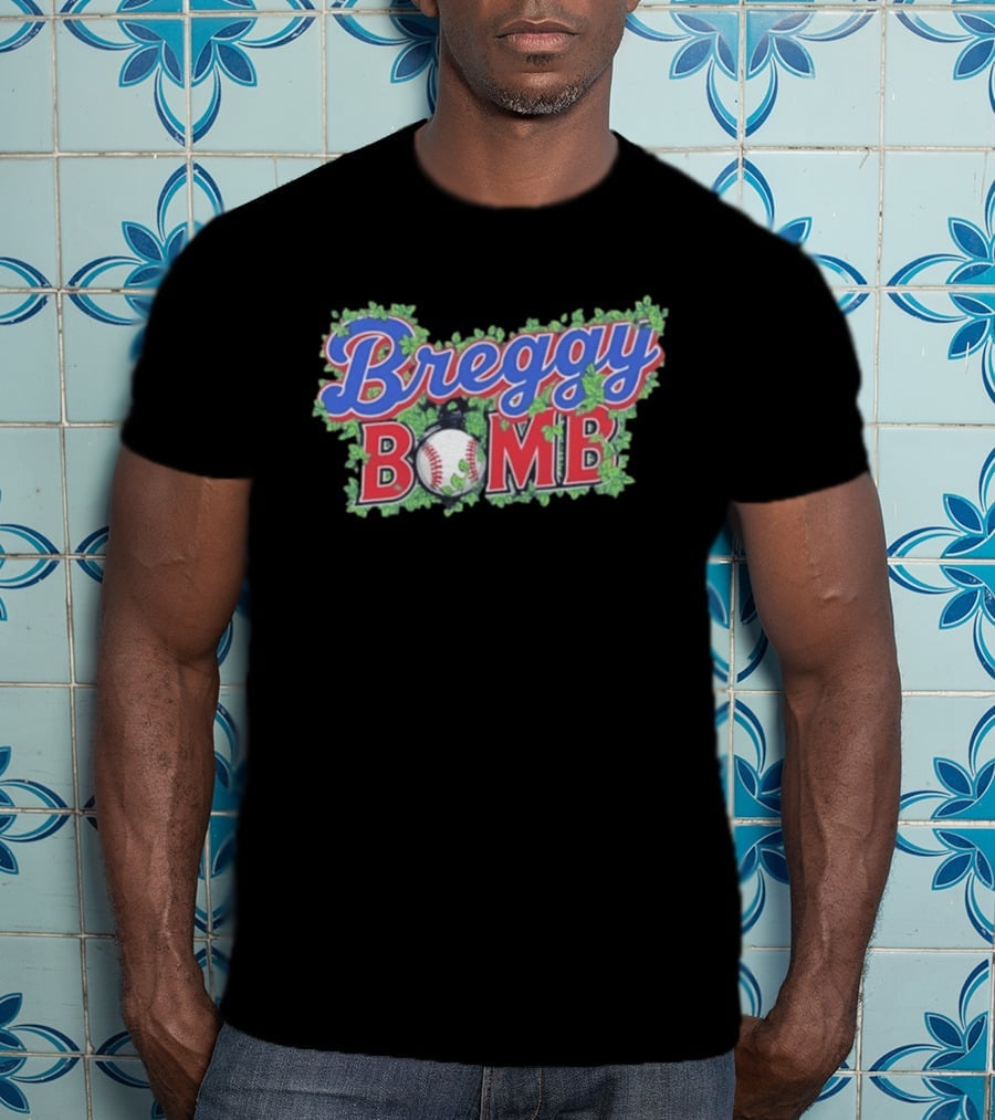 Breggy Bomb Baseball Clover Leaf Chicago T-Shirt