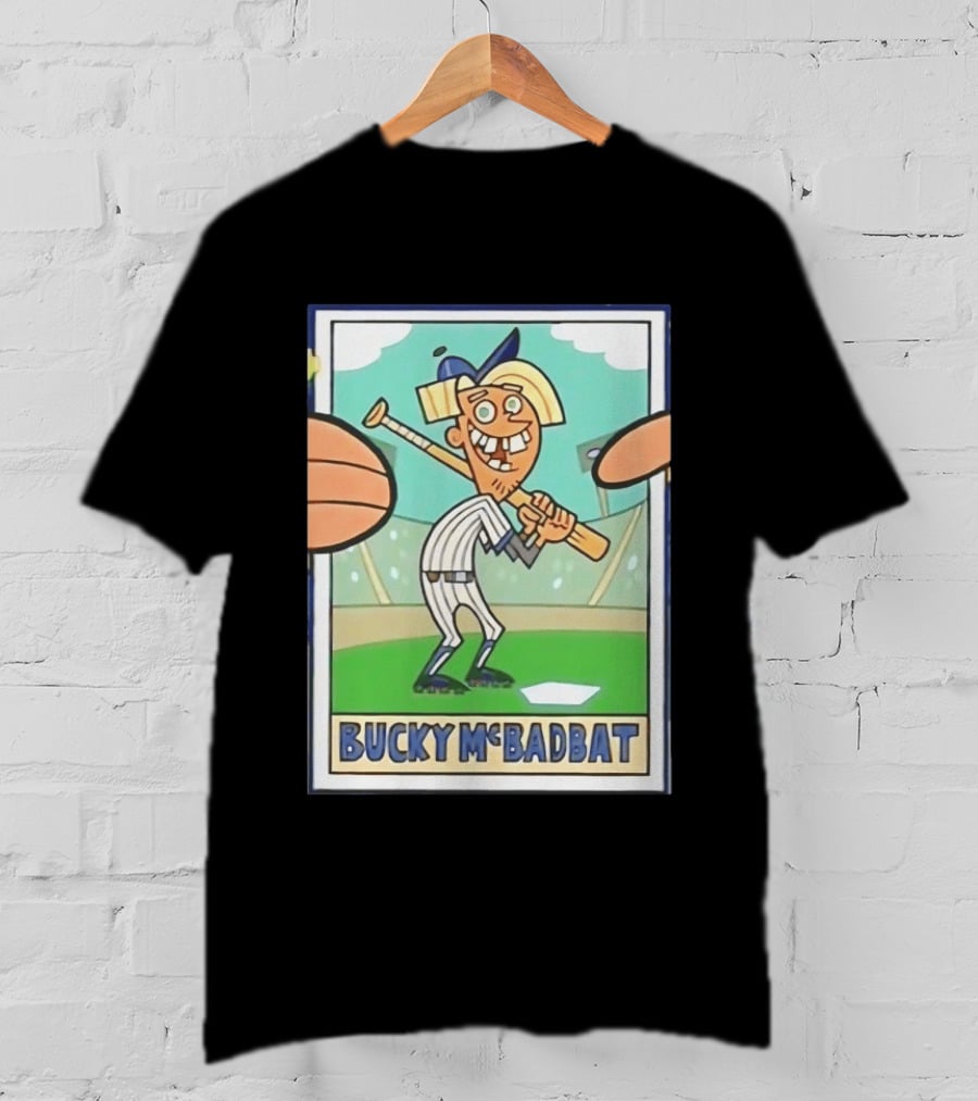Bucky McBadbat Baseball Card The Fairly OddParents Trading Cards T-Shirt