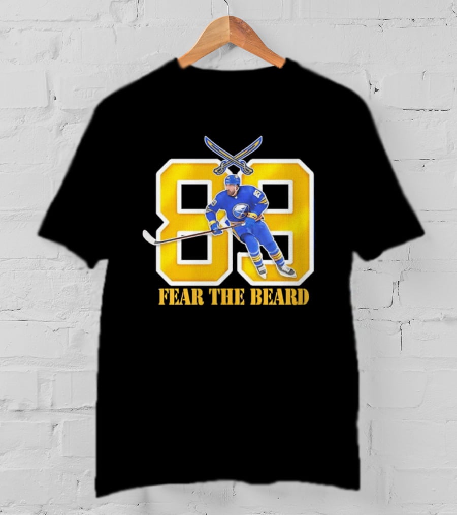 Buffalo Sabres Alex Tuch 89 Fear The Beard Hockey Player Fan Gear T-Shirt