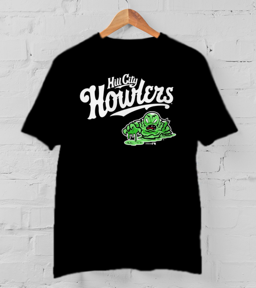 Hill City Howlers Swamp Monster Green Creature T-Shirt