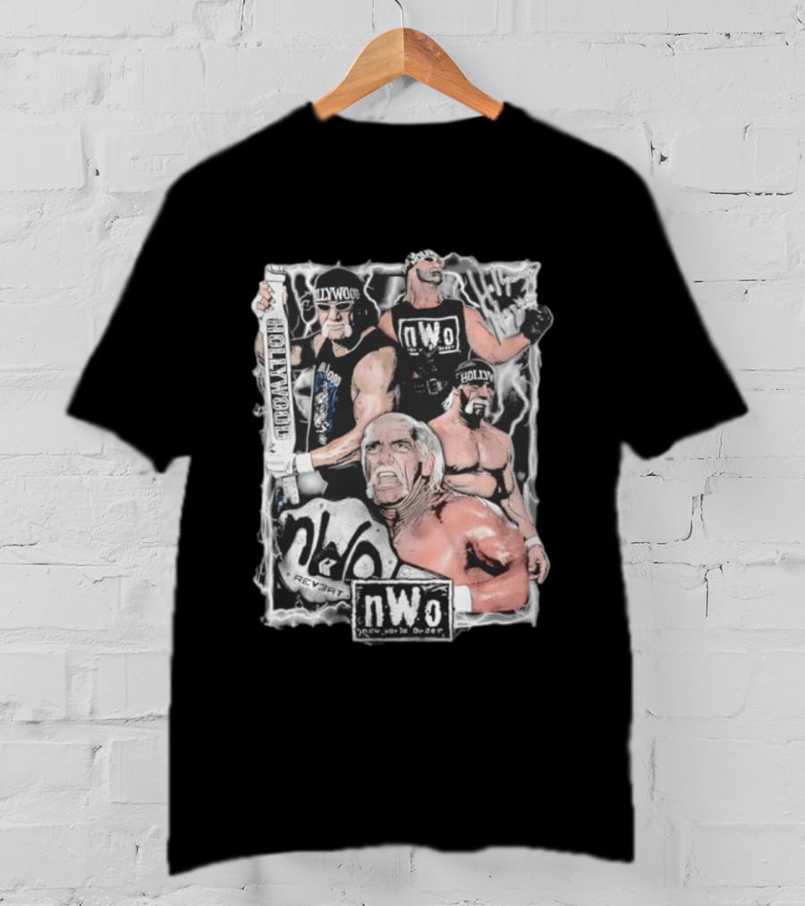 Hollywood Hulk Hogan Scott Hall Kevin Nash NWo New World Order Retro Wrestlers T-Shirt