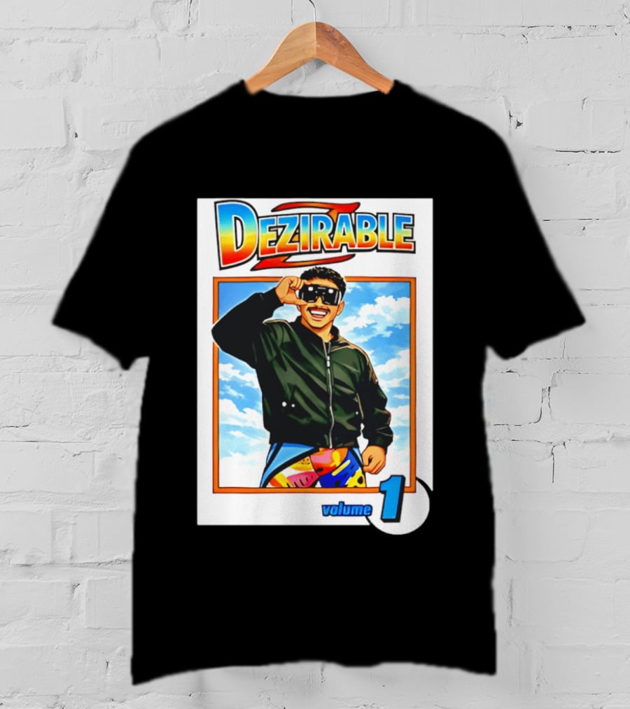 Dezirable Volume 1 Manga Cover Retro Style Sunglasses Colorful T-Shirt
